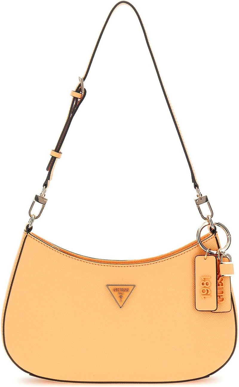 Womens Noelle Top Zip Shoulder Bag Handbag - Apricot