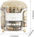 Kousee Makeup Storage Organizer, Large Skincare Organizers Cosmetic Display Case with Lid,Lipstick Organizer and Transparent Cover, Makeup Box for Bedroom Vanity Desk Countertop Bathroom -White