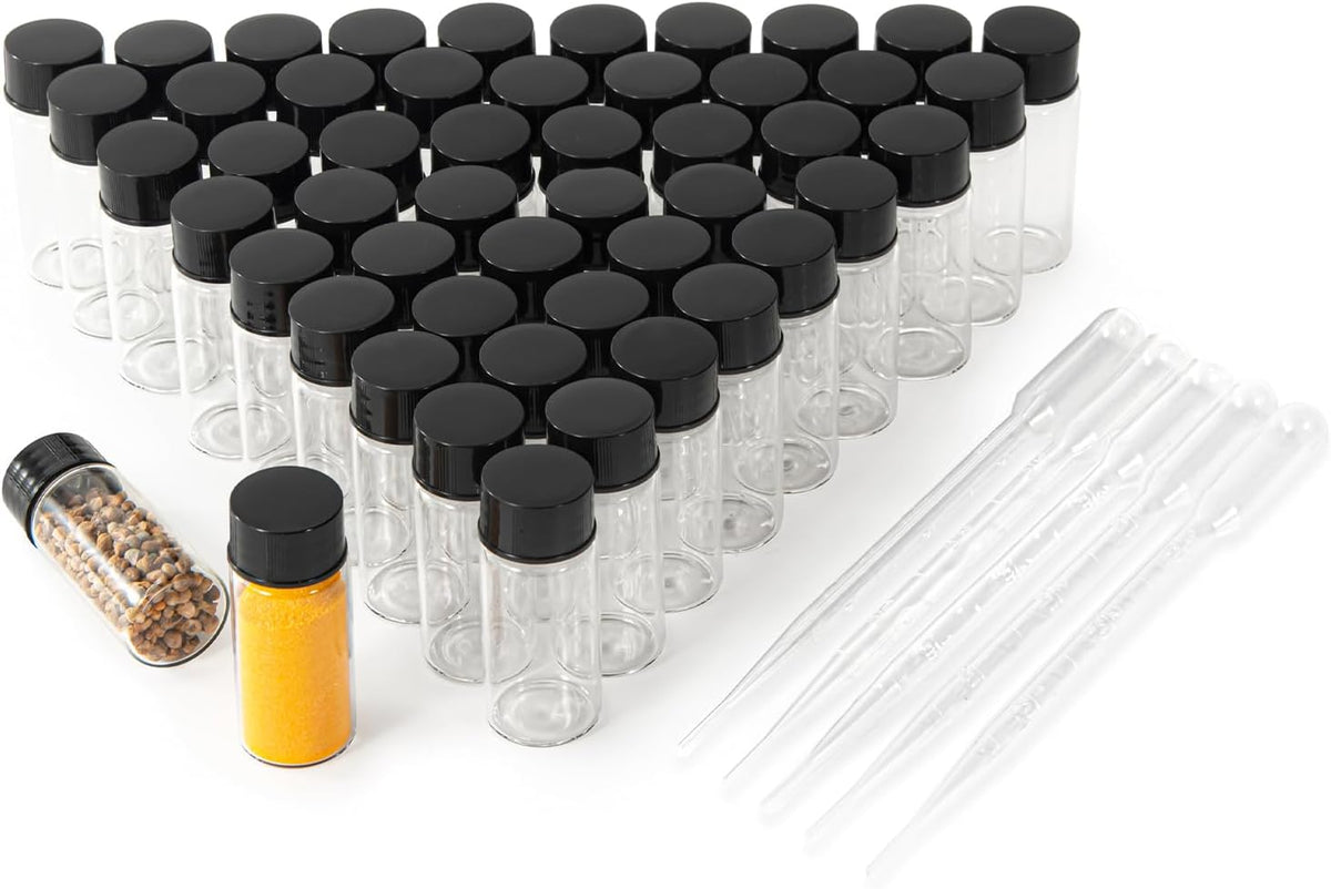 5ml Clear Small Glass Vials 100pcs with Screw Caps(100pcs) – image 14