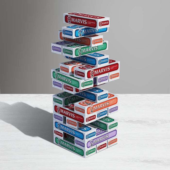 Marvis Toothpaste Flavour Collection, 25ml (Pack of 6), Travel Size Toothpaste, Sensational Flavours for a Long-Lasting Freshness