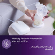 Philips-Avent SINGLE ELECTRIC CORDLESS BREAST PUMP, Clear (SCF396/11)
