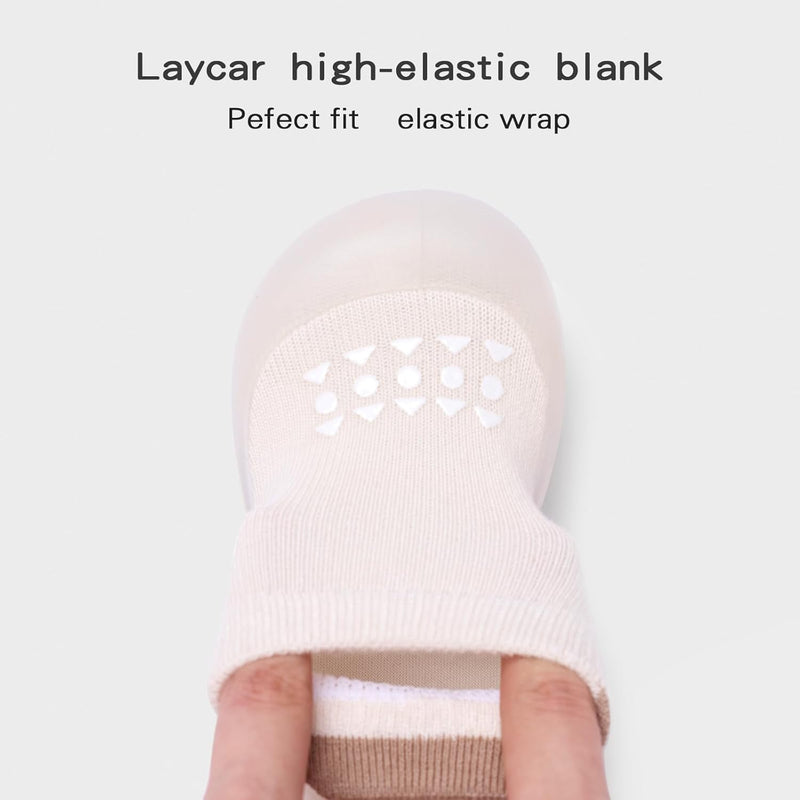 Bearbay Baby Sock Shoes Baby Walking Shoes Infant Non-Slip Breathable Slippers with Soft Rubber Sole Baby Boys Girls Sneakers