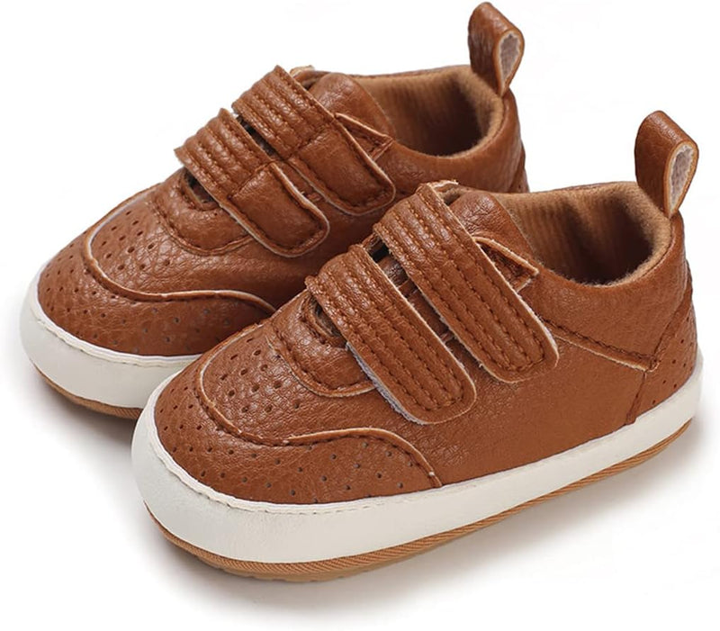 E-FAK Baby Shoes Boys Girls Infant Sneakers Non-Slip Rubber Sole Toddler Crib First Walker Shoes