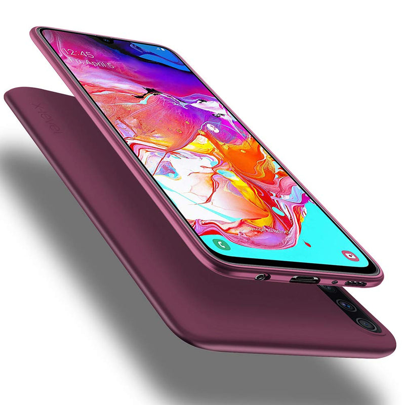 X-level Galaxy A70 Case, Slim Fit Soft TPU Ultra Thin A70 Mobile Phone Cover Matte Finish Coating Grip Phone Case for Women Compatible Samsung A70 5G