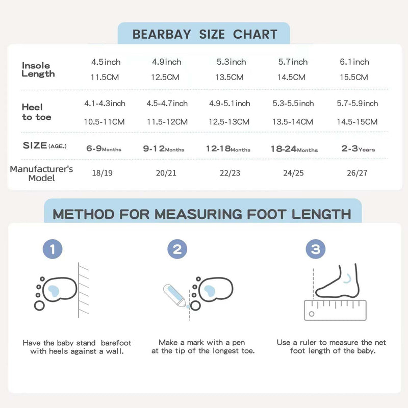 Bearbay Baby Sock Shoes Baby Walking Shoes Infant Non-Slip Breathable Slippers with Soft Rubber Sole Baby Boys Girls Sneakers