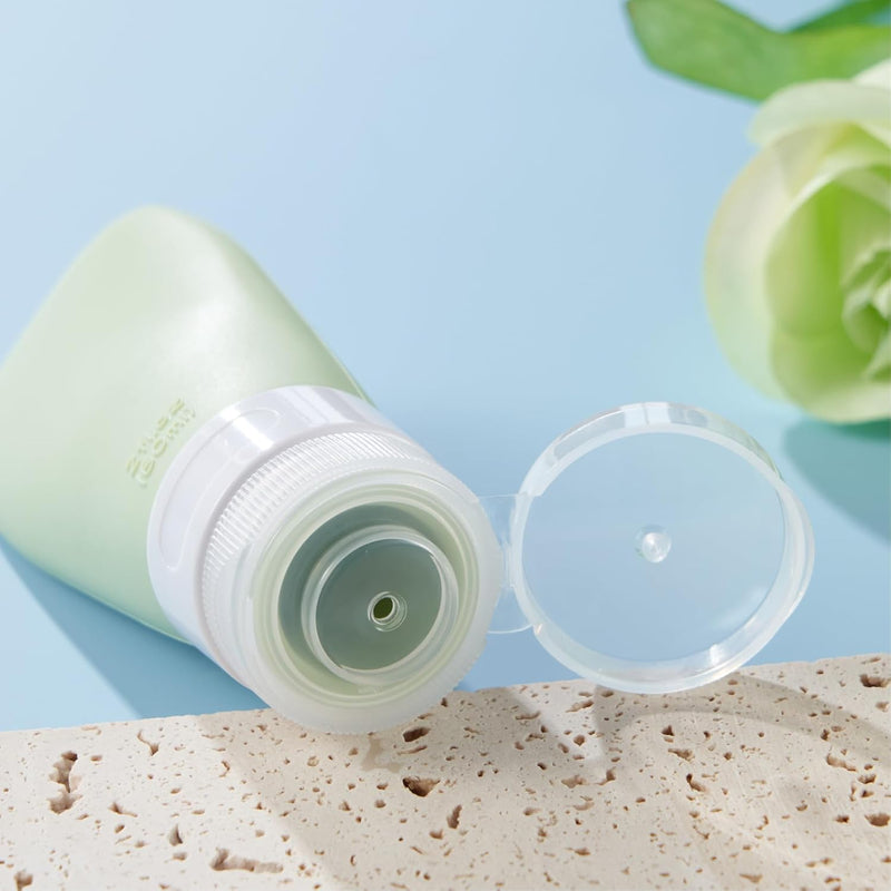 INSFIT Portable Travel Bottles, INSFIT TSA Carry On Approved Toiletries Containers, 60ml Leak Proof Squeezable Silicone Tubes, Refillable Travel Accessories for Shampoo Body Wash Liquids 4 PacK