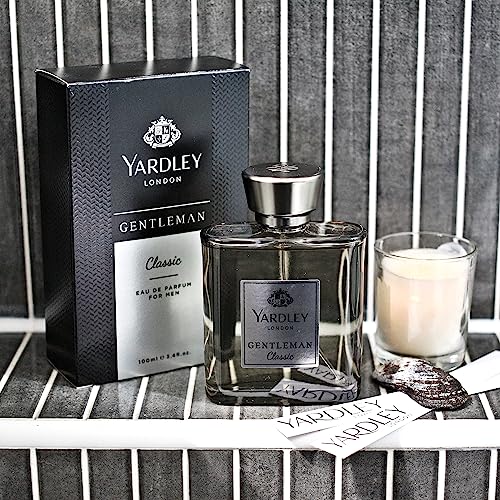 Yardley Gentleman Classic Luxury Fragrance Eau De Parfum, Citrus, Black Pepper And Spicy Blend Of Cardamom, 100Ml