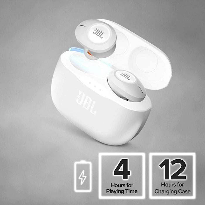 JBL JBLT120TWSWHT JBL T120TWS True Wireless In-Ear Headphones White - White (Pack of1)