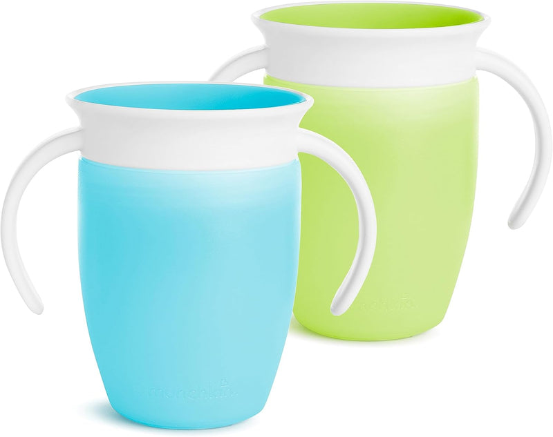 Munchkin 7oz Miracle® 360° Trainer Cup - 2pk (Blue/Green)