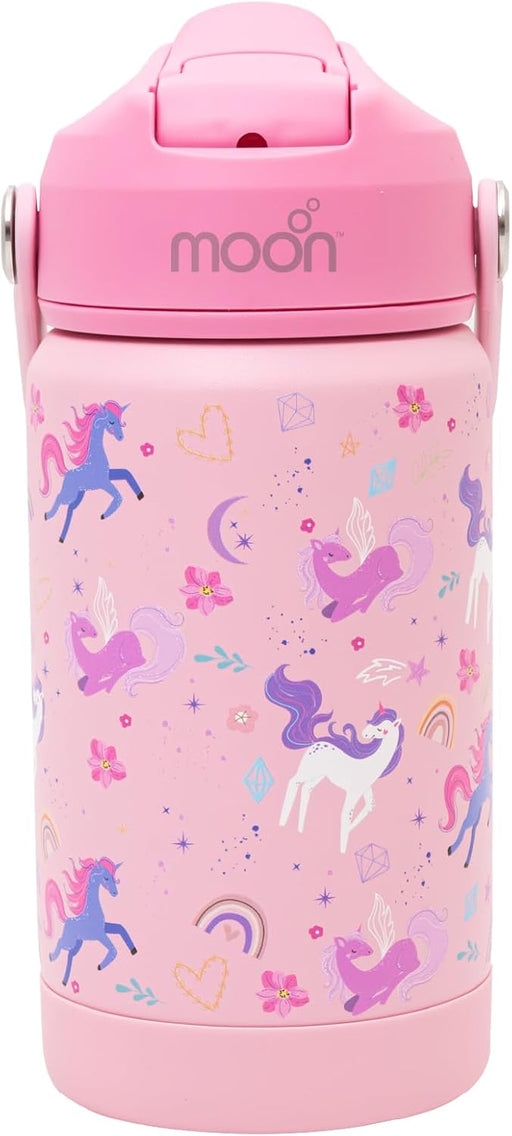 Kids Insulated Water Bottle -BPA-Free, Leak-Proof Sipper Lid, Stainless Steel, Eco-Friendly, Keeps Drinks Cold or Hot for Hours,Ideal for School, Toddlers & Kids - Pink - Pink