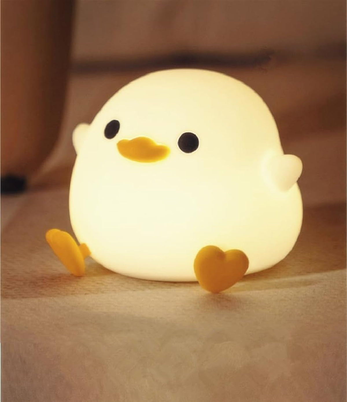HAWAII Duck Night Light for Kids,Soft Silicone Cute Night Lamp for Kids Room,Touch Control Dimming,USB Rechargeable Portable Night Light,Gifts for Boys & Girls – image 1