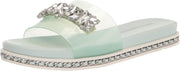 Paris Women's Bijou Fashion Slide Sandal - Mint Julep