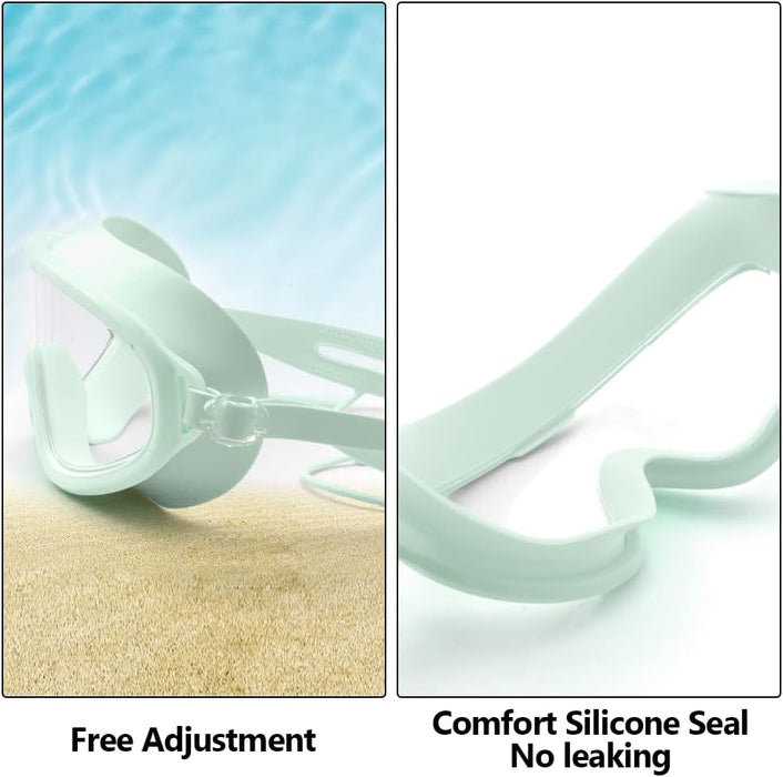 Swim Goggles 180Â° Clear Vision, No Leaking Anti-Fog Swimming Goggles for Adult Men Women Youth, UV Protection Pool Goggles
