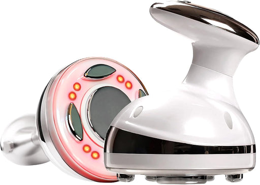 4-in-1 Multifunctional Cavitation Machine, Ultrasonic RF & LED Warm Vibration Fat Cellulite Remover for Skin Care, Home Use Portable Skin Tightening & Relaxation Massager Tool for Waist Thigh Arm Leg