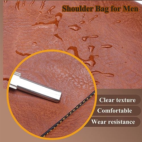 Crossbody Sling Bag, VUCATIN Body Chest Shoulder Bag for Men Women Casual Shoulder Backpack Bag, Waterproof Leather Chest Casual Daypack with Usb Charging Port for Travel Hiking