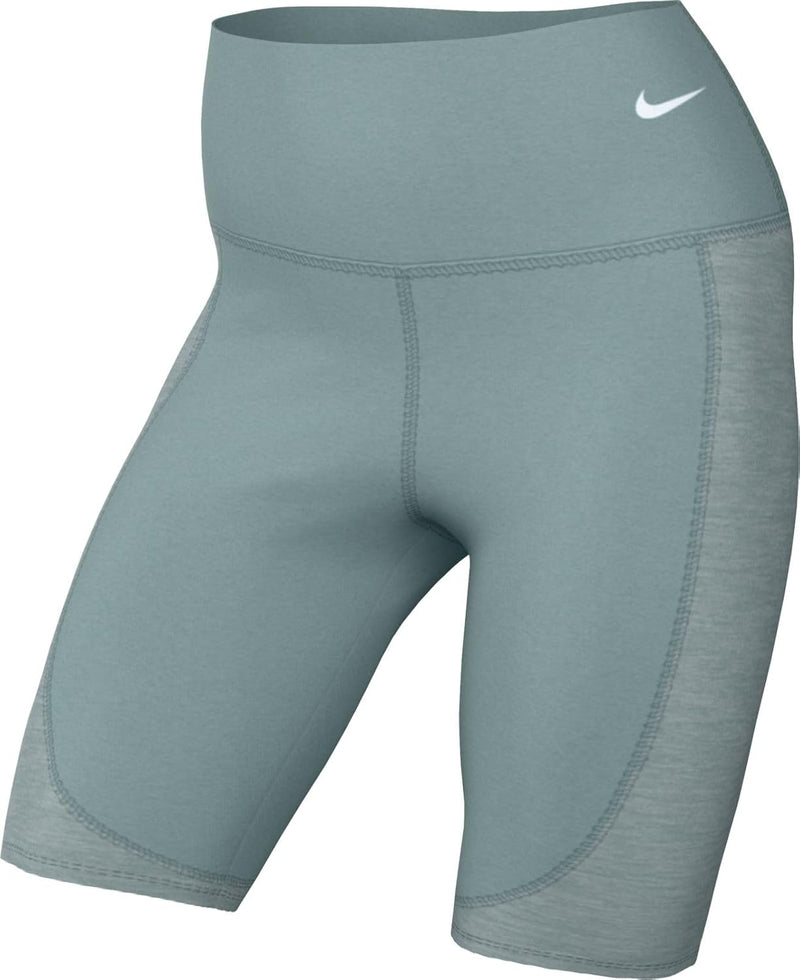 womens One Dri-FIT High Rise 8" Shorts (pack of 1) - CANNON/MINERAL/(WHITE)