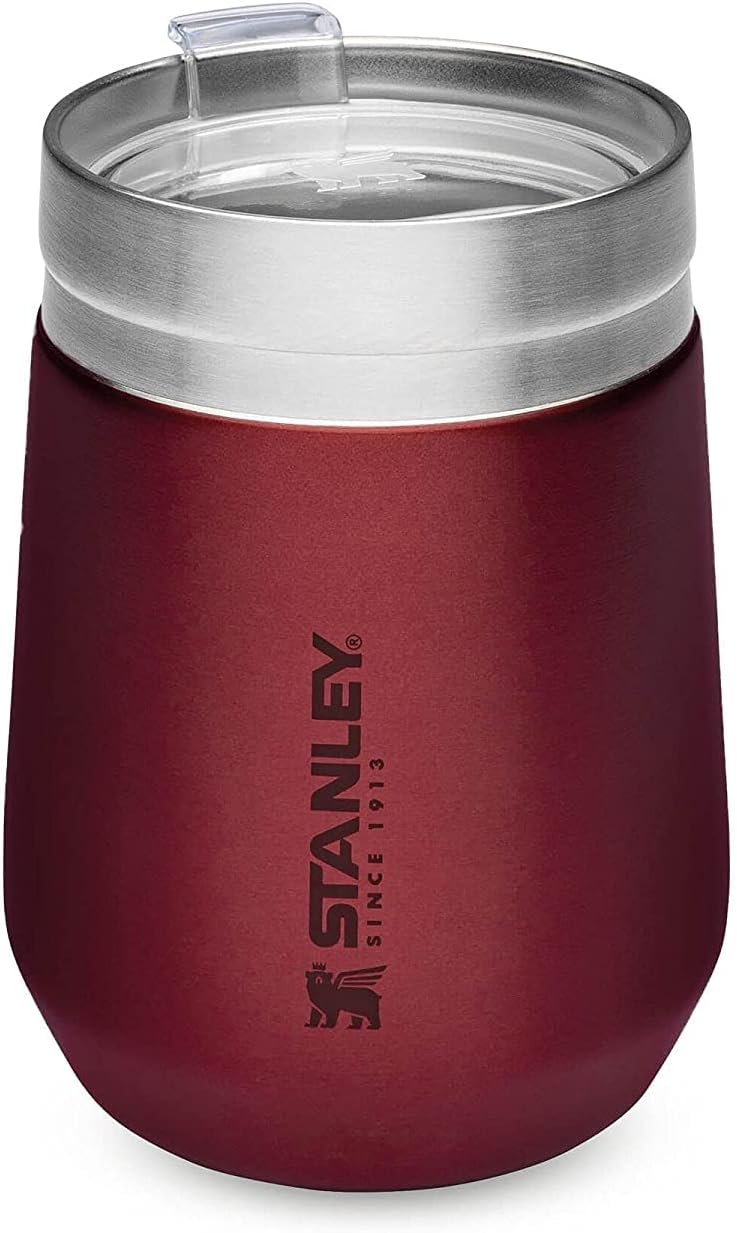 STANLEY Go Everyday Tumbler 0.29L / 10 OZ Matt Black Stainless Steel Tumber for Wine, Cocktails, Coffee, Tea - Keeps Cold / hot for Hours - BPA- Dishwasher Safe