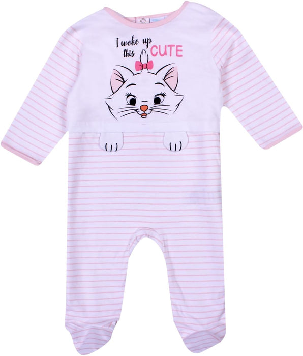 Disney Minnie Mouse Baby Girl Clothes - Toddler Baby Grow Sleepsuits From Ages 6 Months to 24 Months.