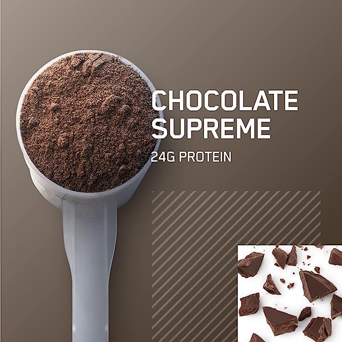 Optimum Nutrition (ON) Gold Standard 100% Micellar Casein Protein Powder,24 Grams of Protein,Slow Digesting,Helps Keep You Full,Overnight Muscle Recovery-Chocolate Supreme,3.97 Lbs,53 Servings(1.8 KG)