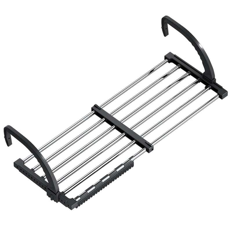 DAYONG Portable Clothes Drying Rack,Clothes Hanging for Balcony,Windowsill and Guardrail,Laundry Rack Door Hanger Rod for Indoor Outdoor for Towels, Lingerie, Hosiery,Shoes (Telescopic 51-90cm)