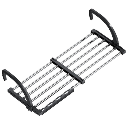 DAYONG Portable Clothes Drying Rack,Clothes Hanging for Balcony,Windowsill and Guardrail,Laundry Rack Door Hanger Rod for Indoor Outdoor for Towels, Lingerie, Hosiery,Shoes (Telescopic 51-90cm)