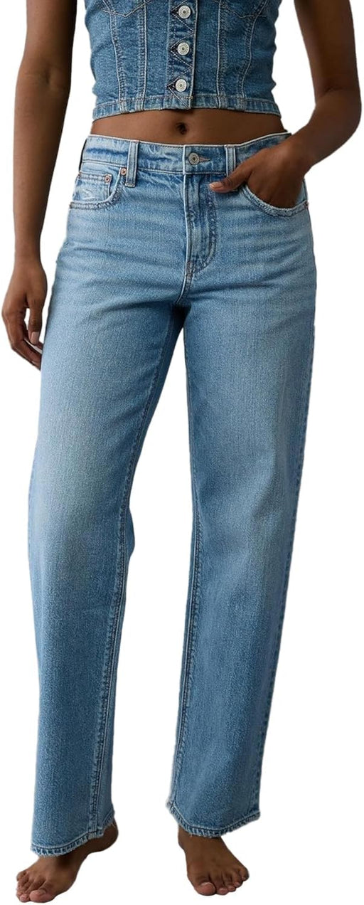 Womens Pants Strigid High-waisted Stovepipe Jean - Medium Indigo