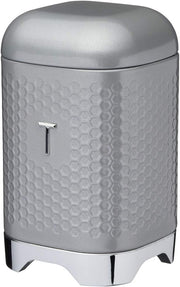 KITCHENCRAFT Lovello Midnight Navy Coffee Canister, 11x11x19cm, Gift Tagged - Shadow Grey Tea