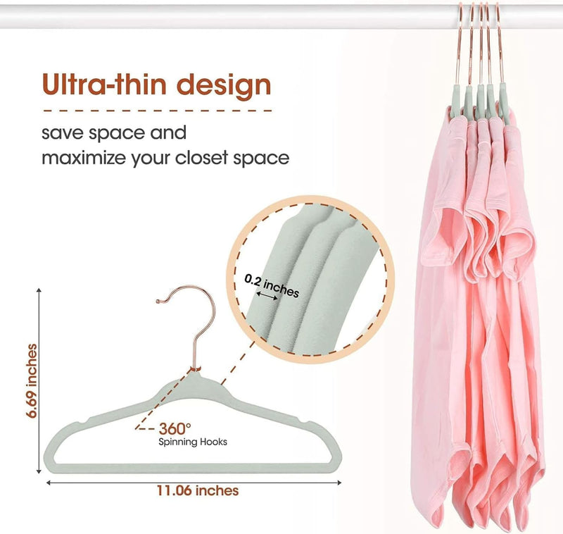 Red Dot Gift® 15-Pack Baby Velvet Hangers 11Inch - Nursery Clothes Hangers Non Slip Toddler Hangers, 360 Chrome Swivel Hook (Pink)