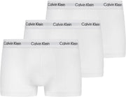 Men's 3P Low Rise Trunks (pack of 3) - White(White/BlackLogo)