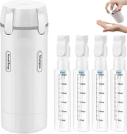 4 in 1 Travel Dispenser Bottles Refillable, 4Pack 30ML Travel Bottles for Toiletries, Portable Travel Toiletries Bottle Set, Portable Containers for Shampoo Lotion Conditioner Cream