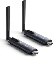 Wireless HDMI Transmitter and 2 Receivers,Support Wireless Receiving APP TuTuPlay 2.4/5G 656ft 1080P HD,for Streaming Video&Audio to HDTV/Projector/Tablet/Mobile from Laptop/TV-Box/Blu-ray - 1*TX+1*RX