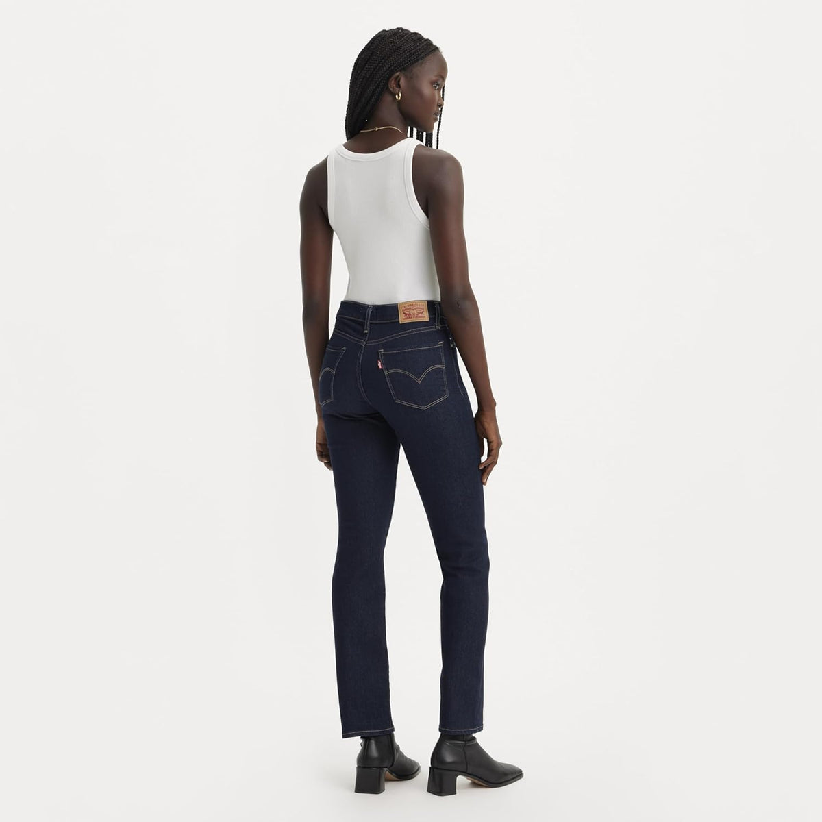 314 Shaping Straight Jeans for Women, Dark Indigo – image 3