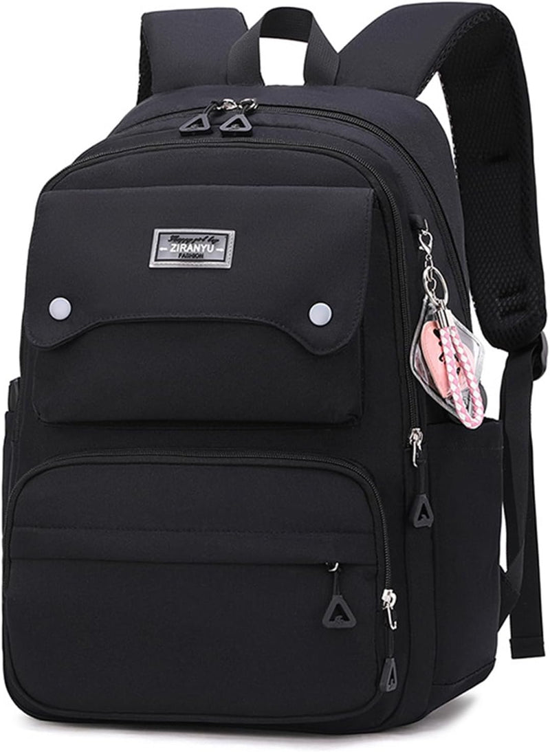 Kids Cute Backpack Set for School, 5PCS Kwaii School Bag Large-capacity, Girls Boys Back to School Book Bag Backpack for Teen - H/back