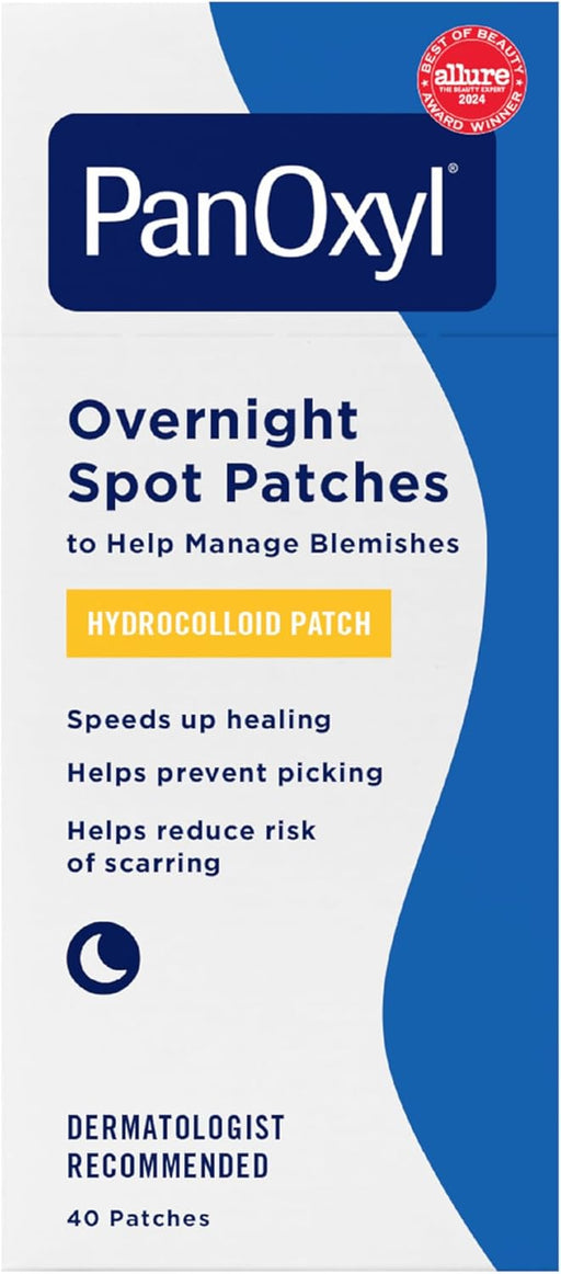 PM Overnight Spot Patches, Advanced Hydrocolloid Healing Technology, Fragrance Free, 40 Count - 40 Count