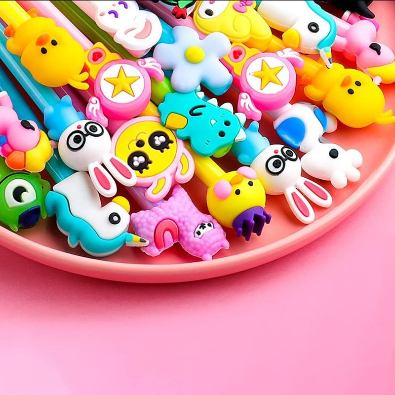 20 Pieces Cute Cartoon Animal Writing Pens - Cool Unicorn Fun Pens for Kids, School and Office Supplies