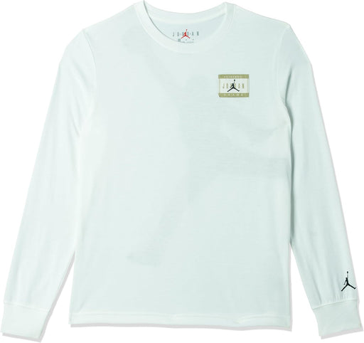 Unisex Kids Jordan AJB Label Long Sleeve TEES AND T-SHIRTS (pack of 1) - SAIL