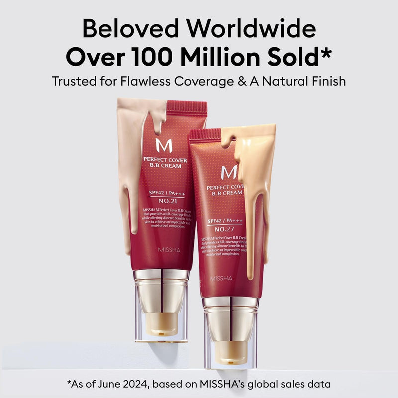 M Perfect Cover Bb Cream 27 Spf 42 Pa+++ 50ml-Lightweight, Multi-Function, High Coverage MakEUp To Help Infuse Moisture For Firmer-Looking Skin With Reduction In Appearance Of Fine Lines - 1.69 Fl Oz (Pack of 1)