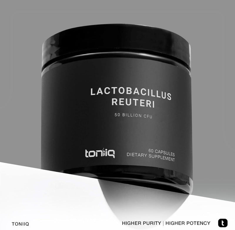 50 Billion CFU Lactobacillus Reuteri Probiotic 50mg per Serving - L Reuteri Probiotics - Highest CFU Count Lactobacillus Reuteri Probiotic - 60 Vegetarian Capsules - 60 Servings