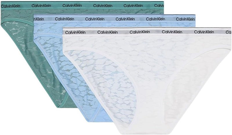 Womens Bikini 3pk Bikini (pack of 1) - SLATE TURQOUIS/FROZEN FJORD/WHITE