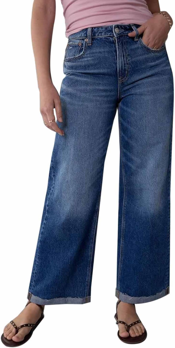 Womens Pants Dreamy Drape - Medium Wash