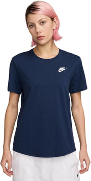 Womens Sportswear Club Short Sleeve T-Shirt (pack of 1) - MIDNIGHT NAVY