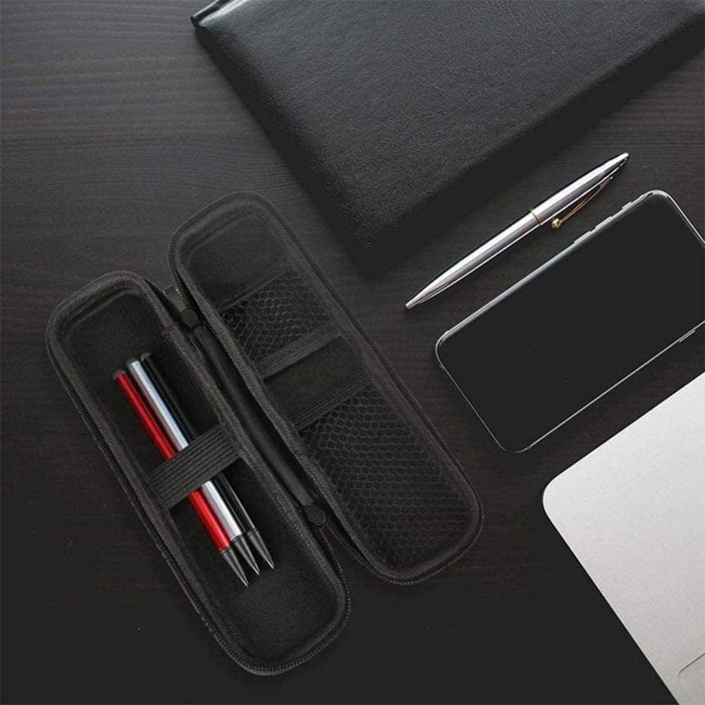 Durable Hard Shell Pen Case EVA Stylus Pencil Holder Protective Carrying Case for Executive Fountain Pens Ballpoint Pens Secure Storage Organizer Ideal for Office Travel School Black Lightweight