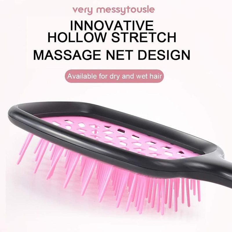 ALANX Detangler Hairbrush ï¼ŒMassage Curl Combï¼ŒDetangling Hair Brush for Women, Girls and Kids for Wet, Dryï¼ŒFine, Curly, Thick and Long Hair (WHITE/YELLOW)