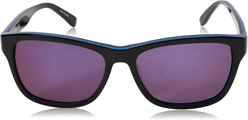 L683s Square Sunglasses - medium lead/medium lead/black/blue beauty