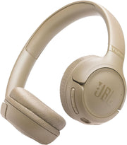JBL Tune 520C USB-C Wired Headphones Hi-Res Audio, Pure Bass Sound, 3-Button Remote, Padded On-Ear Design Purple - JBL TUNE 530BT Beige