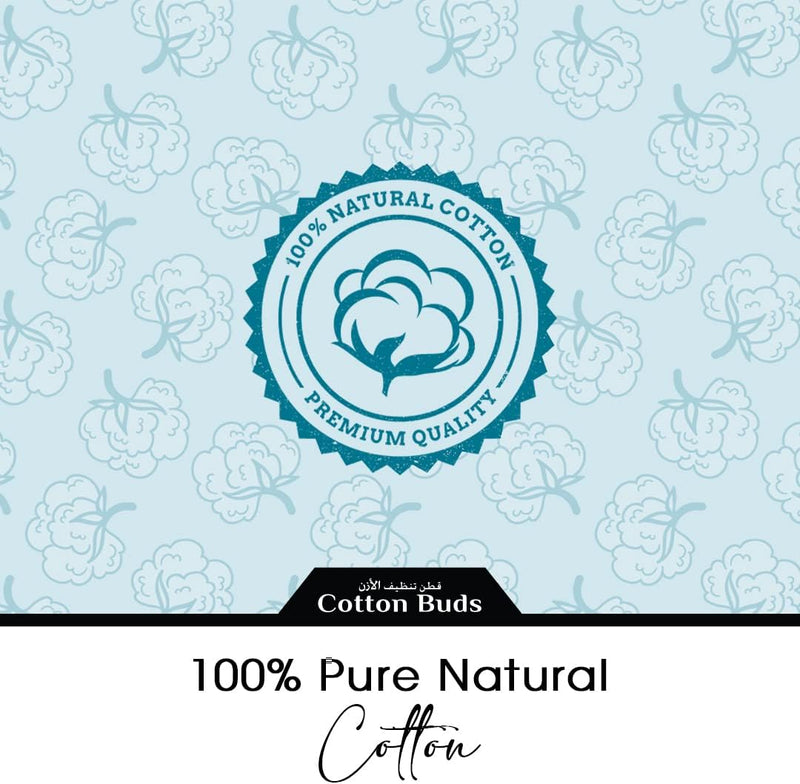 Cool & Cool Paper Ear Buds - 50's (Twin Pack) - Black - Round Thick Tips,Cotton Swabs,100% Cotton,Double Tipped,Hygienic,Gentle & Safe Swabs for Ears -100 Pieces