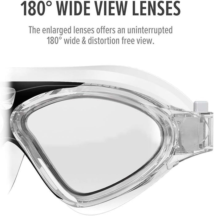 MAKINGTEC Swim Mask, Wide View Swimming Mask Goggles Anti-fog Waterproof Diving Goggles for Adults Men Women Spearfishing Snorkeling Swimming