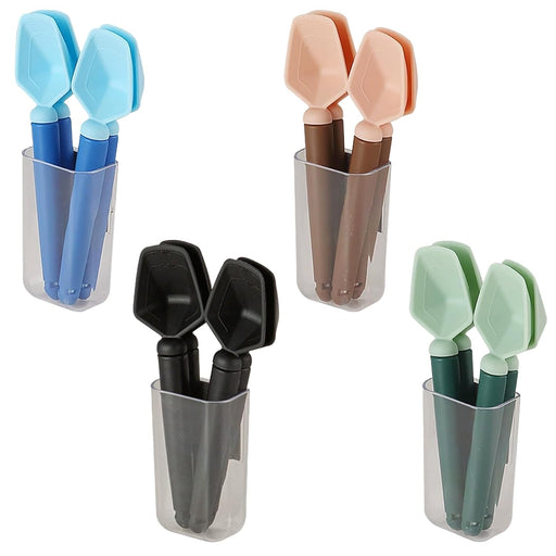 Wasise Food Clips Bag Sealing Clip - 16 Pcs 4 Colours Bag Clips for Food Storage, Multi-function Magnetic Storage Box Refrigerator Magnet, Measuring Quantitative Spoon Snack Kitchen Sealing Clip