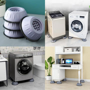 HEXAR Anti Vibration Pads for Washing Machine Shockpads for Washer Dryer Anti-Vibration Pads, Anti Slip Vibration And Noise Reducing Rubber Feet Pads for Washing Machine 4pc Set
