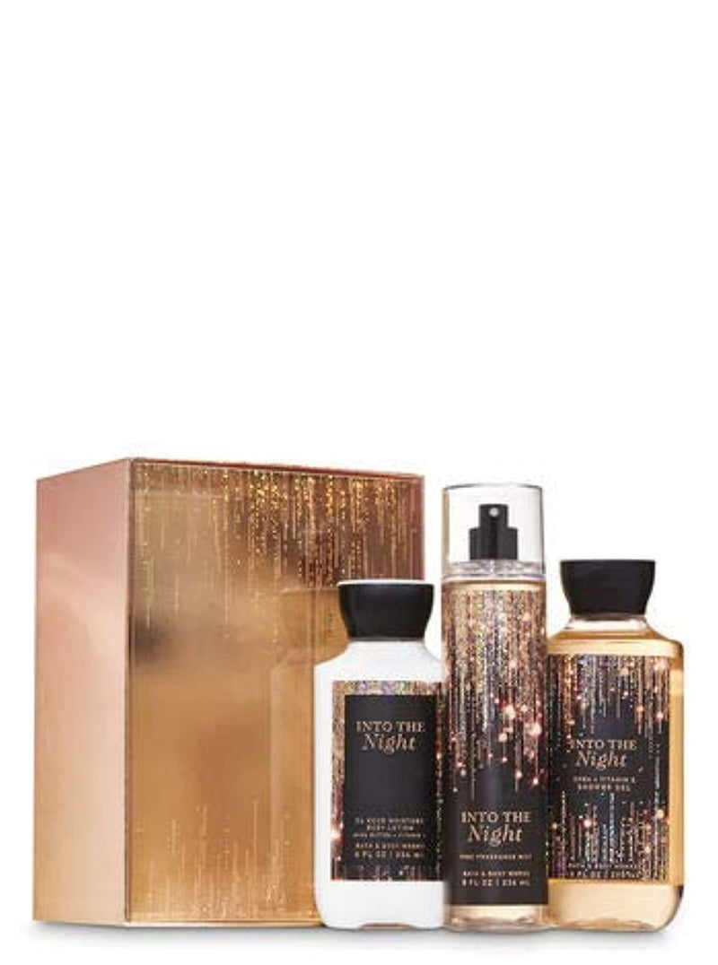 Bath & Body Works B Into The Night Box Set with Lotion/Fine Fragrance Mist Shower Gel